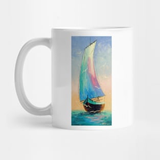 Sailboat in the sea Mug